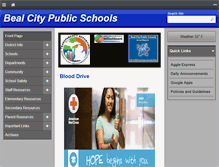 Tablet Screenshot of bealcityschools.net